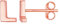 Suplight 925 Silber Buchstabe Ohrstekcer L für Damen Mädchen Rosegold vergoldet 3D Initiale Alphabet Ohrringe Minimalistische Anfangsbuchstaben Ohr Piercing Ohrschmuck Accessoire
