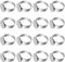 EXCEART Verstellbare Edelstahl Fingerringe Rohlinge 20 StüCk 12mm Ring Basis FüR Schmuckherstellung DIY Cabochon Ringe ZubehöR FüR Erwachsene