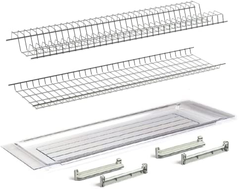 AERREGI Kit Scolapiatti Incasso in Metallo - per pensili da 90 cm