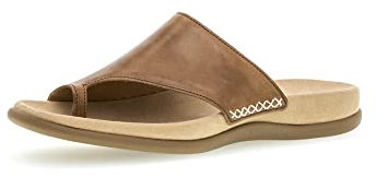 Gabor Damen Pantoletten, Frauen Slipper,Best Fitting,Backless Slipper,Sommerschuhe,sommerclogs,Hausschuhe,Zehentrenner,Peanut,37 EU / 4 UK