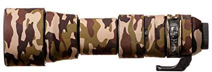 easyCover - Lens Oak - Objektivschutz für Sigma 150-600 mm f/5-6.3 DG OS HSM Contemporary Braun Camouflage