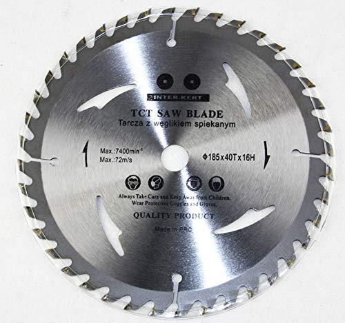 Lame de scie circulaire, 185 x 16 mm, à 40 dents