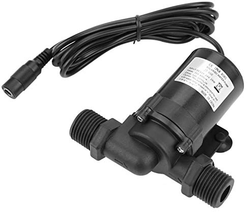 Bomba de agua sumergible EVTSCAN 28W sin escobillas DC de 24V, con flujo ultra silencioso de 317GPH, elevación alta de 18 pies, para acuarios, calentadores solares de agua