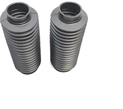 COPPIA SOFFIETTI FORCELLA 21 X 7,5 CM FORI 56/40 MM PER MOTO FORCELLA K100 E VARIE APPLICAZIONI MOTO CICLOMOTORI