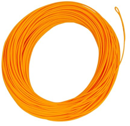 Fly Fishing Floating Line with Welded Loop Weight Forward Fly Lines 100FT (WF6F, Hot Orange)