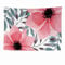 Ulticool - Blumen Hängepflanze Pflanzen - Wandteppich - 200x150 cm - Großer Wandteppich - Poster Verzierung - Dekoration - Tapete - Leinwand - Malerei - Zubehör Raumteiler - Rosa Grün Weiß