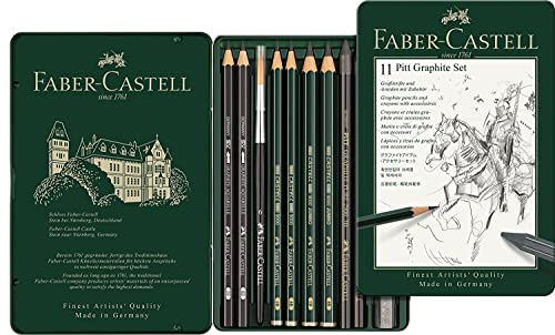 Faber-Castell set pitt graphit bleistiftdose 11-teilig