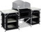 TRMLBE Cocina de Camping Armario de Camping Plegable con Estructura de Aluminio Compartimentos de Almacenamiento Cocina al Aire Libre, Incluye Bolsa de Transporte - 174 x 46 x 110 cm