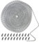BetterJonny 6m Kugelkette, 3,2 mm Edelstahl Kugel Kette Halskette Perlen Pull Chain Extension mit 20pcs passende Stecker Splitter