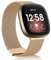Meliya Metal Strap for Fitbit Versa 3 / Versa 4 / Sense 2 / Sense For Women Men, Magnetic Replacement Band For Fitbit Versa 3/Versa 4/Fitbit Sense 2,Rose Gold
