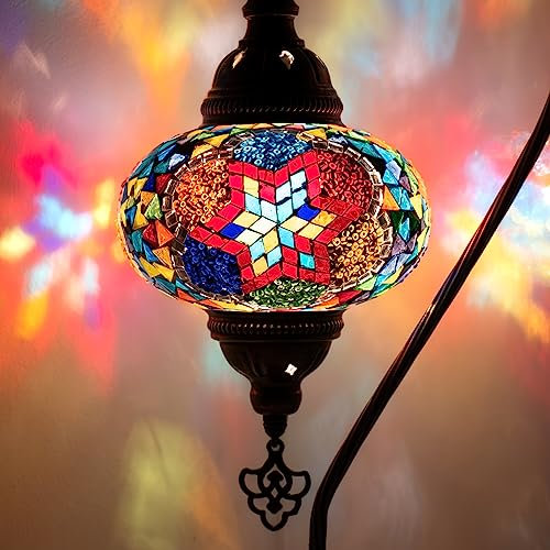 Mosaiklampe Stehlampe L Tischlampe Orientalische Marokkanische Mosaik Tischampe Handgefertigte Dekorative Türkische Mosaiklampe (19. Mehrfarbig)