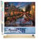 Figured'Art Peinture par Numéro Adulte Canal Amsterdam - Activité Manuelle Kit de Loisir Créatif DIY Numéro d'Art Complet - 40x50cm avec châssis en bois à monter