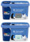 Dulux Valentine Peinture Si Simple Peinture Intérieure Toutes Pièces Satin - Peinture Murs et Plafonds, Portes et Plinthes - Lot de 2 - Couleurs : L'Anthracite & Le Bleu Clair 2,5 L