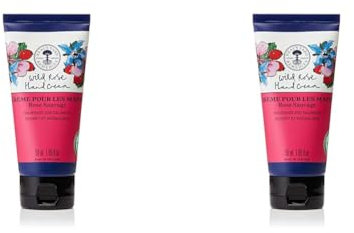 Neal's Yard Remedies Wild Rose Hand Cream | Rich, Luxurious & Beautifully Scented | 50ml (Pack of 2)