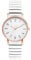 Avaner Uhr Damen Stretch Armband: Elastisches Armbanduhr Klare Lesbare Damenuhr mit großen Zahlen Hartes Edelstahlarmband Wasserfeste Analoge Quarz Frauenuhr in Weiß