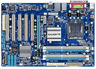 DISPRA Computer Scheda Madre Fit for Gigabyte GA-P45T-ES3G Desktop Board P45T-ES3G P45 Socket LGA 775 DDR3 ATX