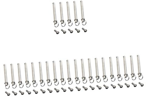 Cabilock Kit De Reparación De Ventiladores De Acero Inoxidable (25 Juegos Ejes Remaches Tuercas Repuestos para Abanicos De Papel)