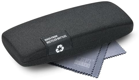 FEFI - Hardcase Brillenetui mit Bezug aus recycelten PET-Flaschen - Mit Brillenputztuch