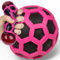 MIJOMA Rubbery Squeeze-Ball – Antistressball im farbenfrohen Gummi-Netz, Spaß & Entspannung für Groß und Klein, Spielzeug gegen Stress, Ø 8 cm (Pinke Edition)