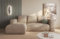 MODERNO Ecksofa mit Schlaffunktion und Bettkasten LAMBI - Sofa mit 3 Sitzen und Robusten Überzug - Schlafcouch L-Form - Modern Couch 266x164x89 cm - Ecke Links Beige