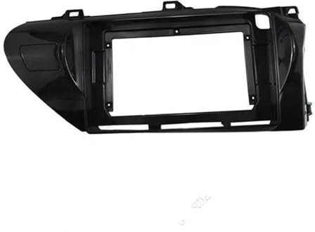 GRASKY Auto-Audio-Radio, 10,1 Zoll, 2-Din-Blendenrahmen-Adapter, kompatibel mit Toyota Hilux 2018, CD/DVD-Player, Stereo-Panel, Armaturenbrettverkleidung, Revo 2016–2019(Right Titanium)