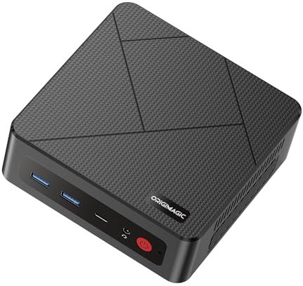 origimagic C4 Mini PC,Ryzen 5 3550H (up to 3.7GHz) Mini Computers, 8GB DDR4 256GB SSD Support 4K Triple Display,WiFi5/BT5.0/Dual Ethernet Mini Desktop for Home Office