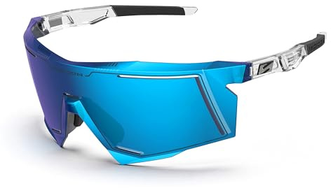 SCICON Sports Aerostorm Cycling Glasses (Blue Mirrored)