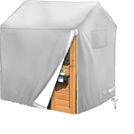 210D Oxford-Gewebe, Kinder-Spielhaus-Abdeckung, wasserdicht, Outdoor-Spielhaus-Schutz, mit Kordelzug unten, 110 x 120 x 140 cm, 145 x 145 x 160 cm (110 x 120 x 140 cm)