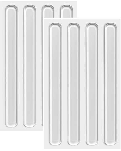 Vicloon Pare-Chocs de Meubles en Silicone, 8PCS Bandes Adhésives pour Pare-Chocs de Meubles, Pare Chocs de Porte d'armoire en Silicone, Tapis Anti-Bruit Transparent pour Cuisine, Salle de Bain