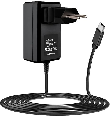 Guy-Tech Adattatore USB-C AC/DC da 5 V per console Softube 1 Fader Mk III 3 MkIII Mk3, interfaccia di controllo a 10 canali, controller DAW, 5 V DC 5,0 V, tipo C, cavo di alimentazione, caricabatterie