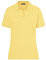 James & Nicholson Damenpolo Classic - Piqué-Poloshirt mit gestrickten Bündchen | Farbe: Light-Yellow | Grösse: S
