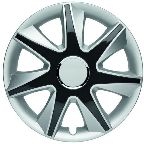 Albrecht automotive 49474 Radzierblende RUN IV 14 Zoll, 1 Satz, Silber/schwarz