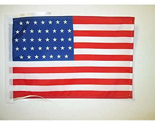 AZ FLAG Flagge USA 1877-1890 38 Sterne 45x30 cm Polyester 100D Kordeln