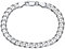 Echtsilber Armband: 925er Panzerarmband 7mm 21cm PA0070 von JEWLIX