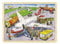 Goki 57544 57544-Einlegepuzzle-Auf dem Flughafen, Mehrfarbig