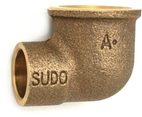 Gomito in bronzo FF 3/4 x28mm per tubo rame a saldare