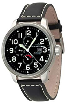 Zeno-Watch Herrenuhr - OS Pilot Power Reserve, Dual-Time, Day Date - 8055-a1