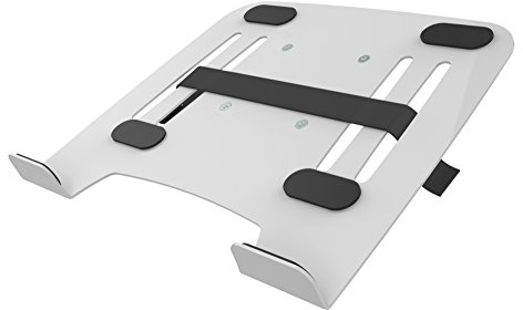 PureMounts ADAPT-NB Plaque Adaptateur VESA universel pour les ordinateurs portables à monter sur un support mural avec VESA 100x100, blanc