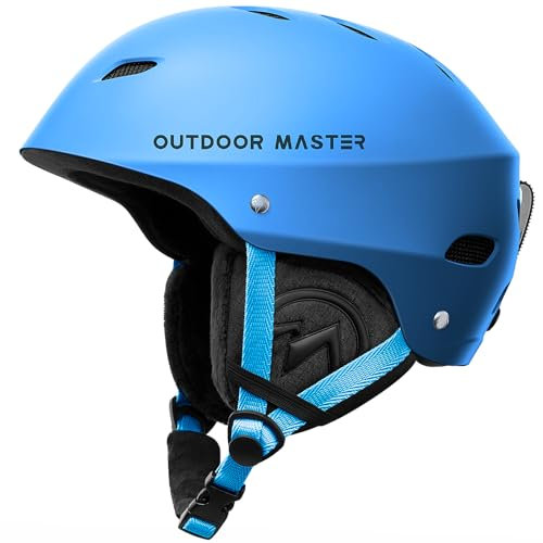 OutdoorMaster Kelvin Ski Helmet- Snowboard Helmet for Men, Women & Youth,Snow Helmet with Adjustable Vent,Winter Sports Helmet for Snowboarding,Cycling,Snowmobile Windproof