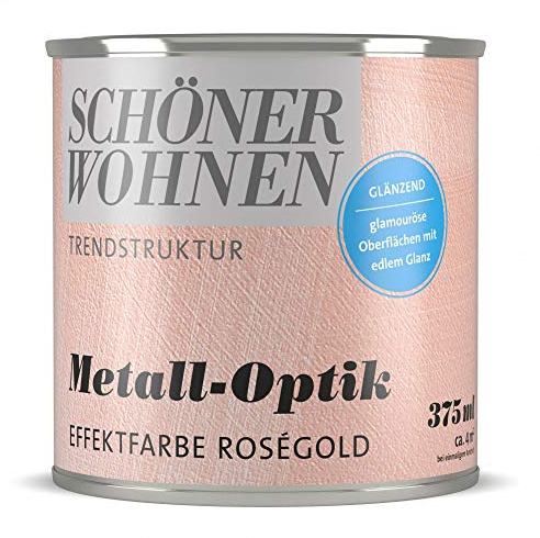 Metall-Optik-Effektfarbe roségold glänzend 375 ml