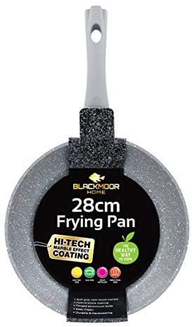 Blackmoor 67119 Classic 28cm Frying Pan/Non-Stick Coating/Cool Touch Handle/Suitable for Induction, Electric and Gas Hobs/Grey Colour