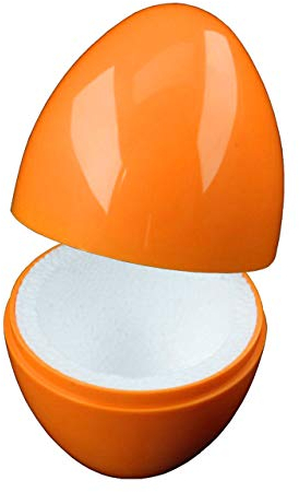 Quality-Collection Eierwärmer Thermo-Ei | Der Klassiker für warme Frühstücks- und Ostereier | Integriertes Styropor für langanhaltende Wärme| Ideal für Zuhause, Camping und Picknick | 4er-Set | Orange