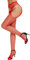 RSLOVE Mujeres Sexy Medias de Red Sparkle Rhinestone Malla Medias de Cintura Alta Pantyhose Lencería Rojo Una Talla