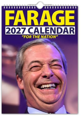 Nigel Farage Wandkalender 2022, witzig, Weihnachten, Geburtstag, Geschenkidee, Geschenk, Humor, Wichteln, Jahresplaner, Bürogeschenk