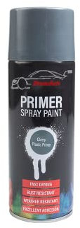 Xtremeauto Spray Paint Aerosol Car VHT Primer Matt Gloss Metallic Wood Metal Plastic UPVC PVC Cladding (1 Can, Grey Plastic Primer)…