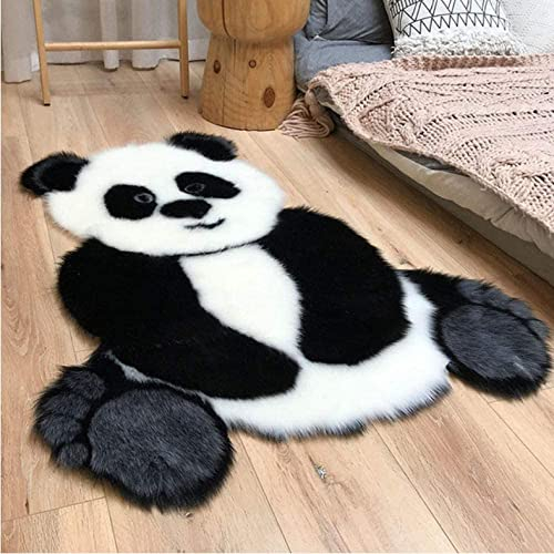 Proxiceen Teppich Tierform Teppiche für Wohnzimmer Matte Kinderzimmer Dekor Panda Muster Teppich 90x120cm