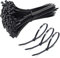 90 Pcs Black Cable Ties 370mm X 4.8 mm Nylon Cable Ties, Self Locking Nylon Cable Zip Ties, Heavy Duty Cable Wire Ties Self Locking, Heavy Duty Nylon Zip Ties for Home Office Garage and Workshop