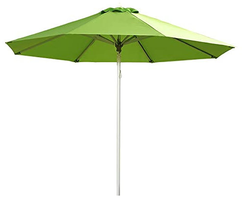 RTYUIO Parasol Droit octogonal Parasol de Jardin extérieur Bois Polyester Haute densité 180 g/m² diamètre 2.7/3 m Vert (Size : 300cm/118)
