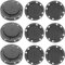 Beavorty Kippschalter Magnetisch zum Annähen Schwarz Durchmesser 26mm 6 Paare Unsichtbare Magnetknöpfe für Mantel Windjacke Handtaschen Lätzchen DIY Nähen Basteln Nähzubehör Druckknöpfe