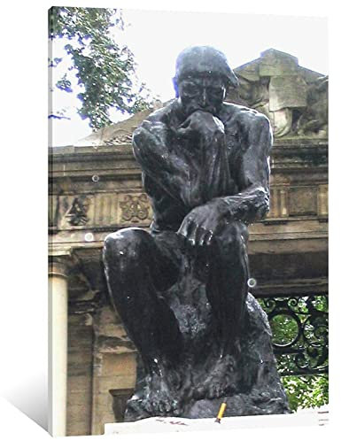 Auguste Rodin The Thinker Leinwand-Poster und Wandkunstdruck, modern, 30 x 45 cm, 20 Skulpturen von Auguste Rodin